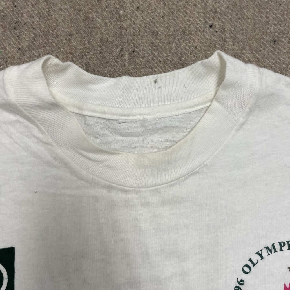 vintage Olympics torch relay shirt mens xl white 1990s - Picture 5 of 11